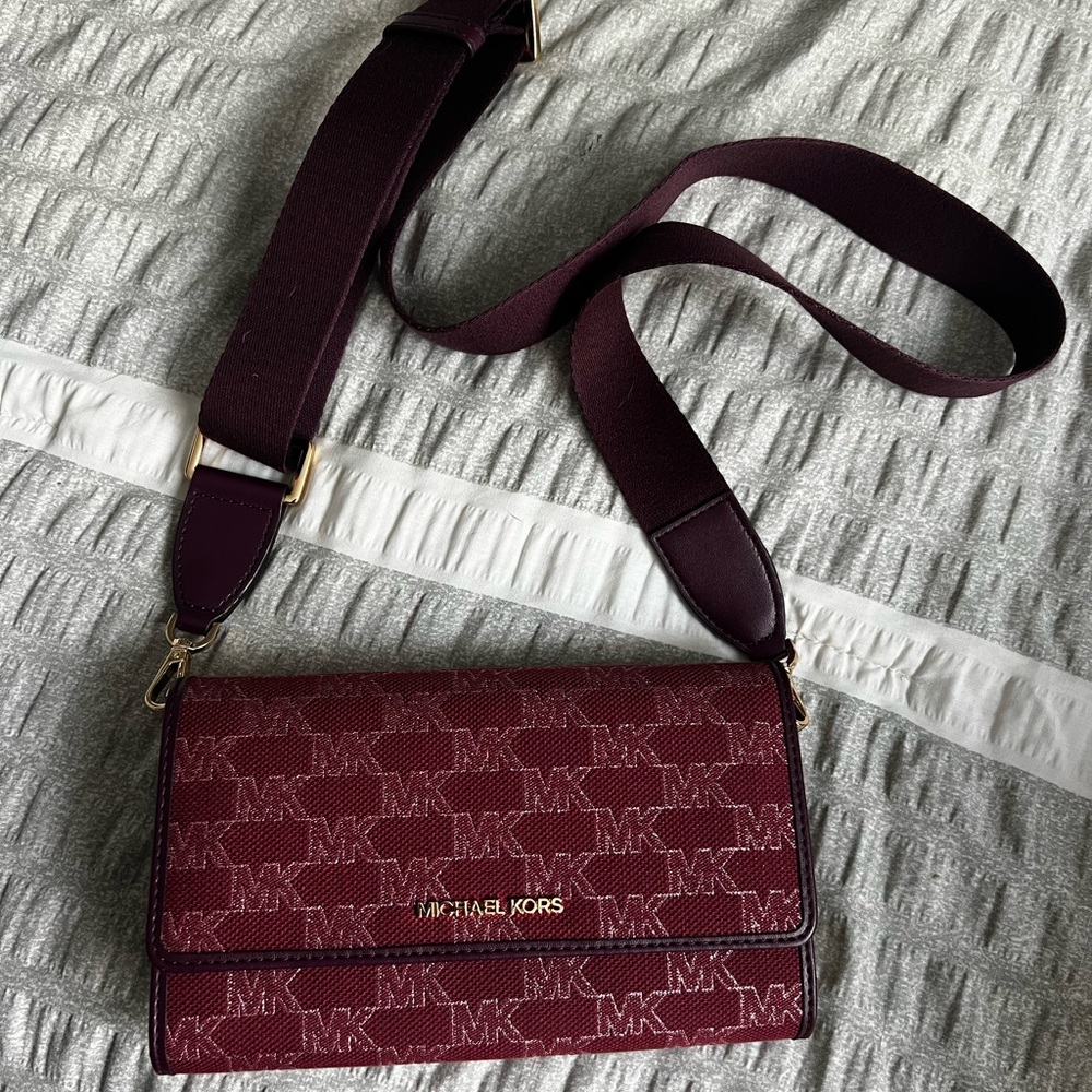 Michael Kors Dark Red Crossbody Bag